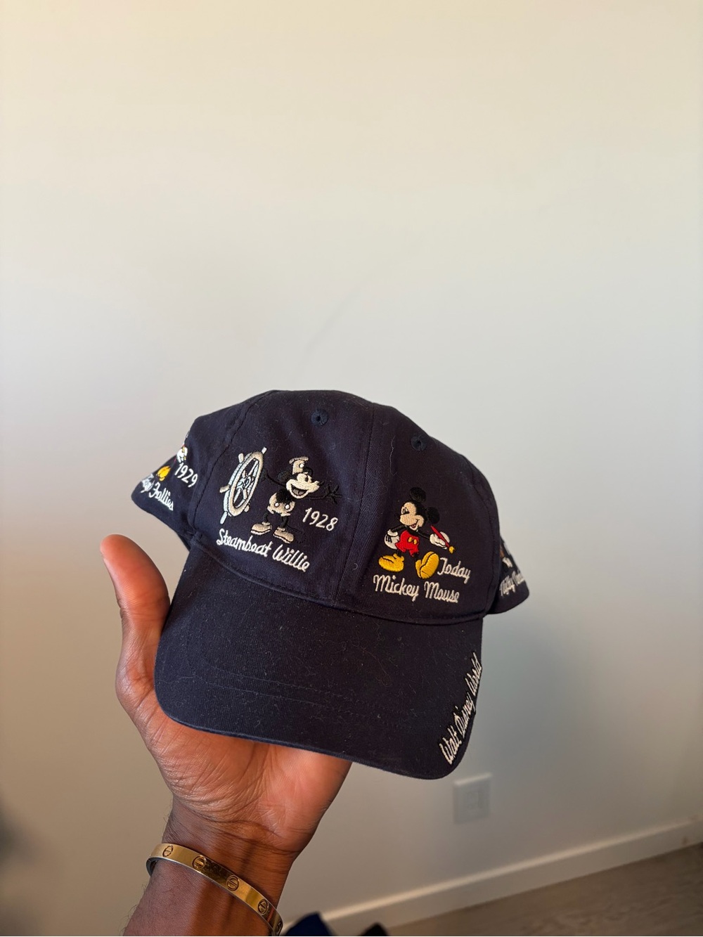 DISNEY VINTAGE Y2K Disney World Timeline Hat Embroidered Ball cap